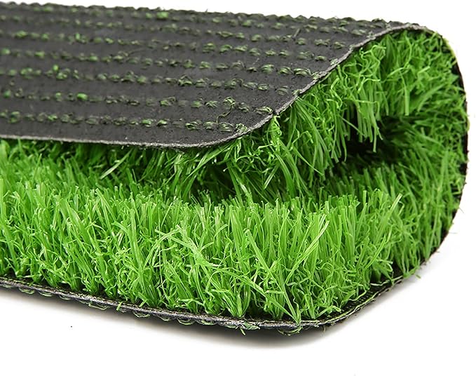 Fasmov Green Artificial Grass Rug Grass Carpet Rug 3.2' x 6.5', Realistic Fake Grass Deluxe Turf Synthetic Turf Thick Lawn Pet Turf -Perfect for Indoor/Outdoor