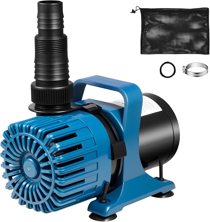 220W 4500GPH Pond Pumps for Outdoor Ponds with 180° AdjustablOutlet, 20FT Power Cord & Barrier Bag, Ultra-Quiet Fountain Pump, Waterfall Pump, UL Listed
