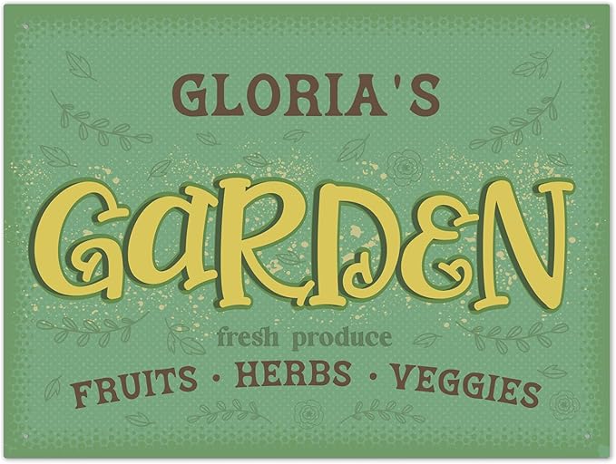 Custom Garden Signs, Holiday Season, Personalized Sign for Garden Decor Sign, 18x24 Inches, Rust Free .063 Aluminum, Fade Resistant, Made in USA by Sigo Signs