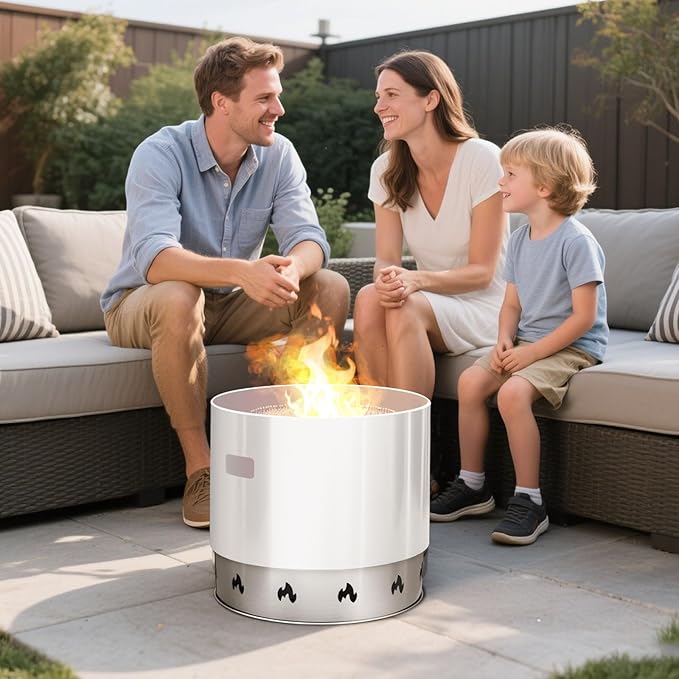 VEVOR Fire Pit Stand for Solo Stove Bonfire,19.5 Inch Smokeless Fire Pit Ring,Stainless Steel Fireplace Stove Ranger Support Frame Accessory, Portable Outdoor Camping Holder Tools for Fireplace