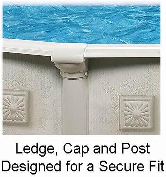 Aquarian Steel-Frame Above-Ground Pool Kit w/Pump & Leaf Skimmer, Venetian, 21'