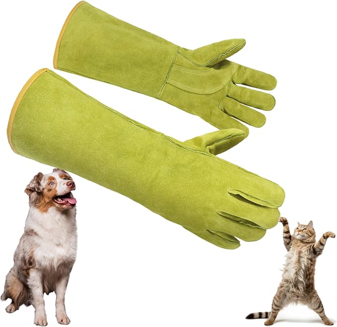 HLDD HANDLANDY Animal Handing Gloves- Bite Proof, Puncture & Scratch Resistant for Safe Handling