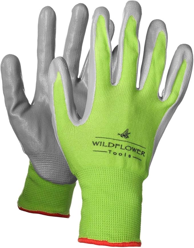 Gardening Gloves for Women and Men - Nitrile Coating for Protection