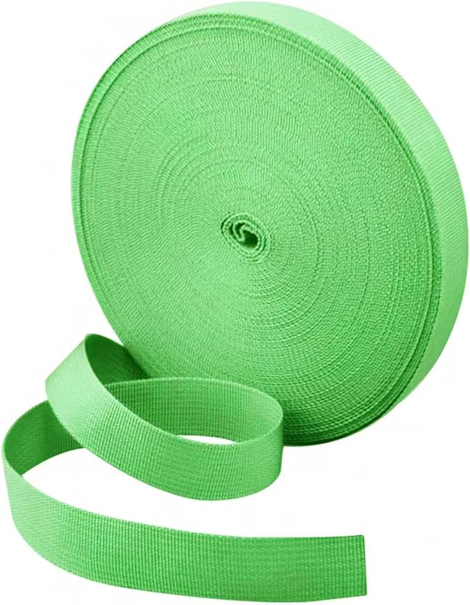 1 Roll 65.6 Feet Tree Tie for Plant Support Garden Strap 1 Inch Width Staking and Guying Material 1,800 Lbs Strength (Bright Green)