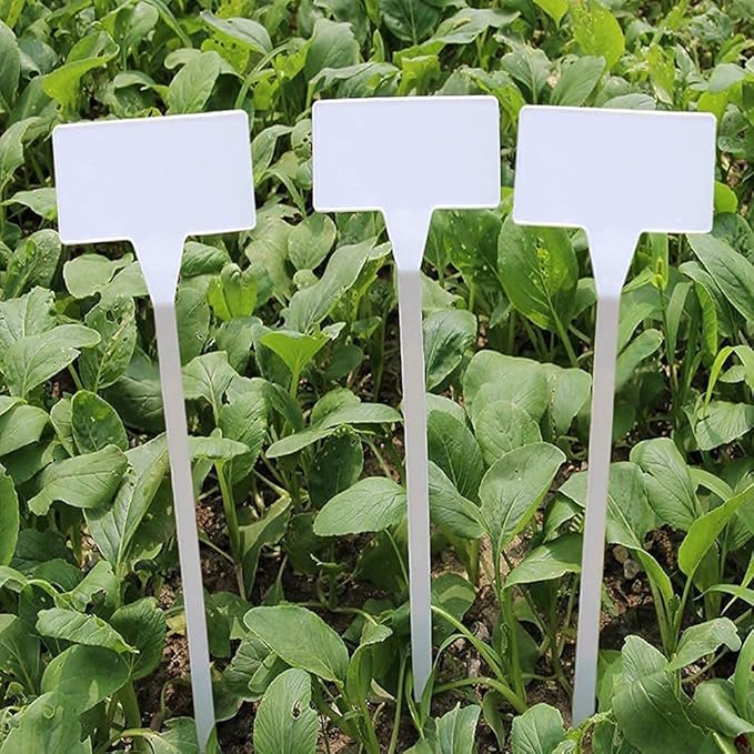 KINGLAKE GARDEN Outdoor Plastic Plant Labels 30 Pack 11.8 inch Outdoor Waterproof Sturdy Nursery Garden Markers, Plant Markers for Herbs, Flowers, Vegetable, Plant