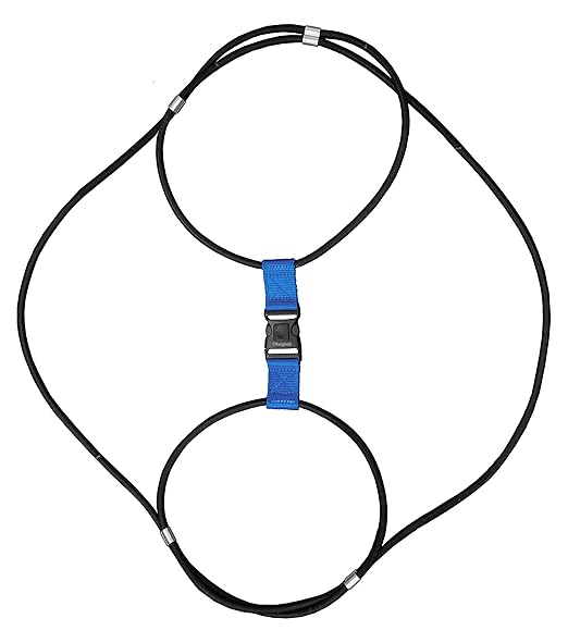 ENCASED Extra Large Trash Can Lock for Animals/Raccoons, Bungee Cord Heavy Duty Extra Large Outdoor Garbage Lid Lock (Fits 50-96 Gallon Trash Can)(Trash Can NOT Included)