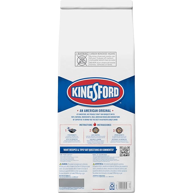 Kingsford Original Charcoal Briquettes, BBQ Charcoal for Grilling, 16 Pounds (Package May Vary)