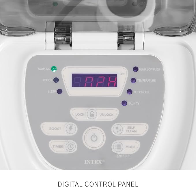INTEX QS700 Krystal Clear Saltwater Chlorine System, 8500 Gal Above Ground Pools