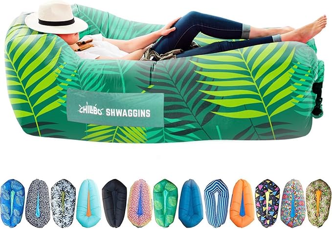 Chillbo Lazybone Inflatable Lounger - Ultimate Inflatable Couch for Maximum Chill - The Perfect Blow Up Couch for Music Festivals Or Lounger for Camping