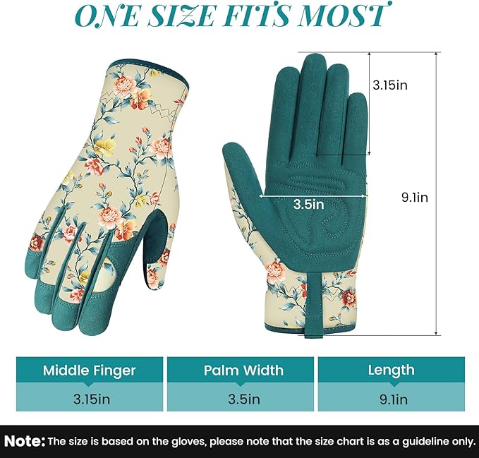 Tavaleu Gardening Gloves for Women, Thorn Proof Puncture Resistant Leather Garden Gloves, Breathable Working Gloves