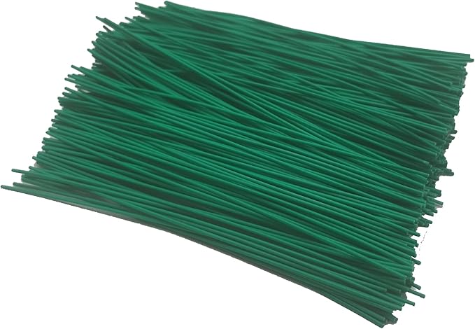 Twist Ties for Garden Plant Bag 6 inches 500 Pcs Candy Coffee Bags Ties (500, Green)