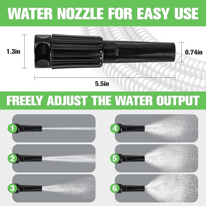 Metal Garden Hose 150ft Stainless Steel Water Hose Super Tough Flexible Water Pipe with 3/4 inch Brass Fittings and Sprayer Nozzle, Kink & Tangle Free, Rust Proof