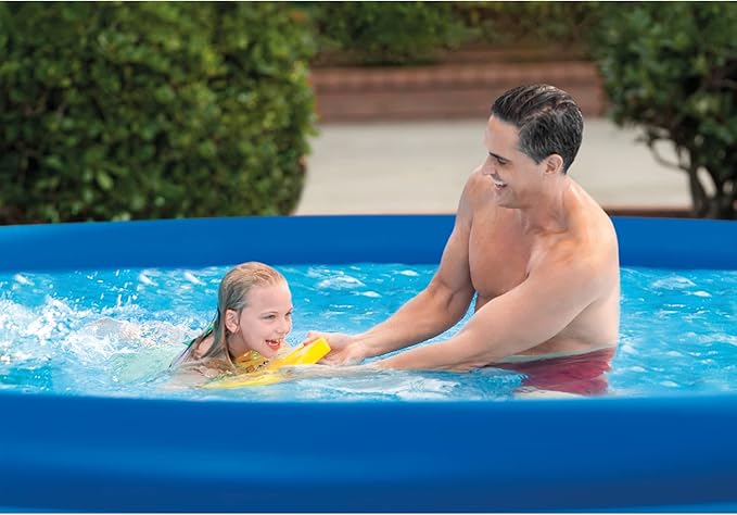 INTEX 28117EH Easy Set Inflatable Swimming Pool Set: 10ft x 24in – Includes 330 GPH Cartridge Filter Pump – Puncture-Resistant Material – 813 Gallon Capacity – 18in Water Depth