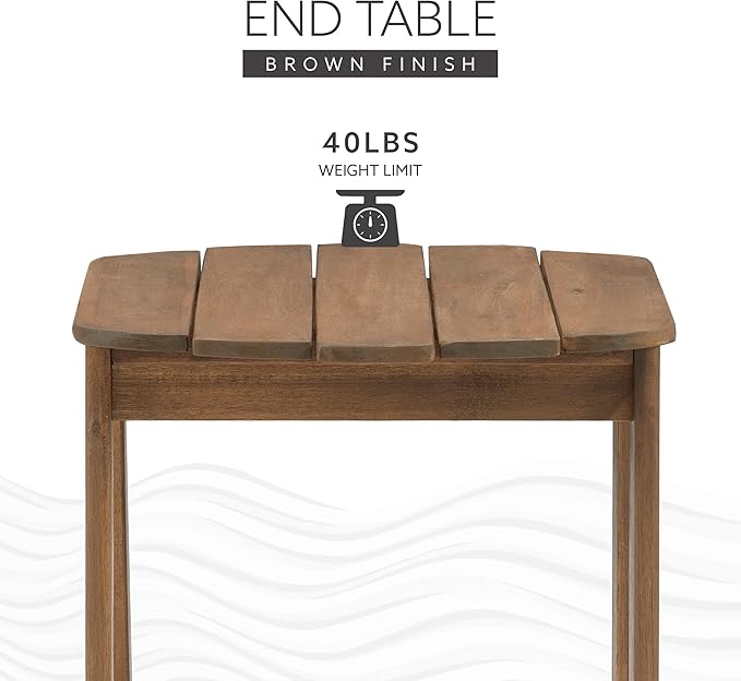 Linon Adirondack End, Teak Table,