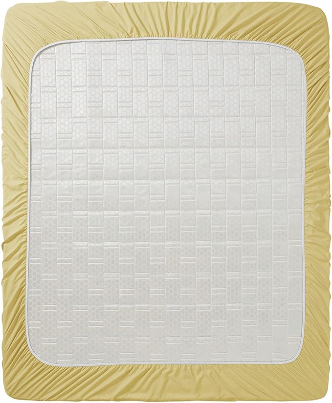 Clara Clark Fitted Sheet, Extra Deep Pocket Fits Deep Mattress, Luxury Soft Fitted Sheet Only, King Mellow Yellow
