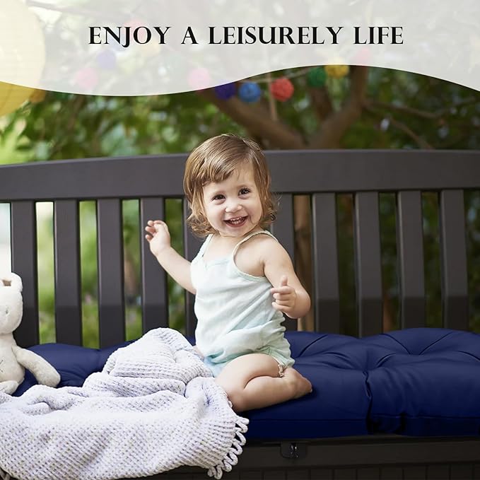 Porch Swing Cushions,Patio Chair Seat Cushion,59"*20" Seat Pads Outdoor Swing Cushions for Swing Bench Chair Garden Seats Outdoor Bench Pad for Patio Furniture Waterproof,Green