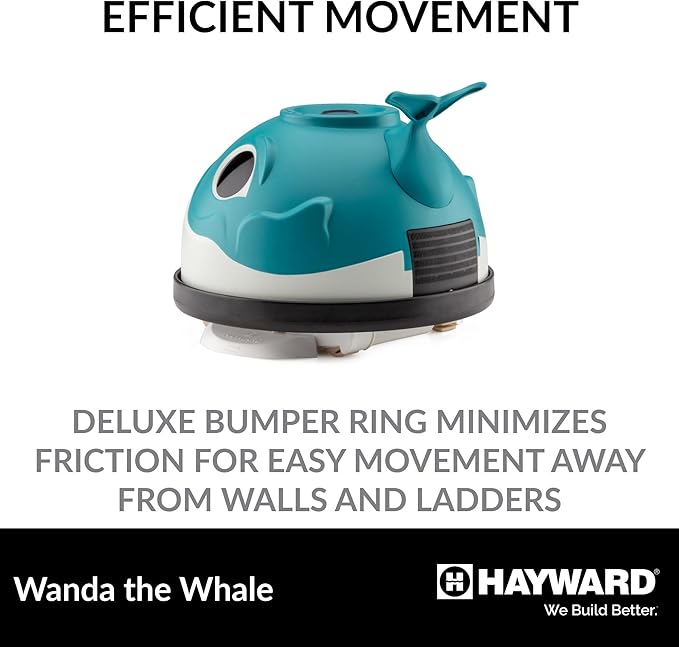 Hayward W3900 Wanda the Whale Above-Ground Suction Pool Cleaner for Any Size Pool (Automatic Pool Vacuum)