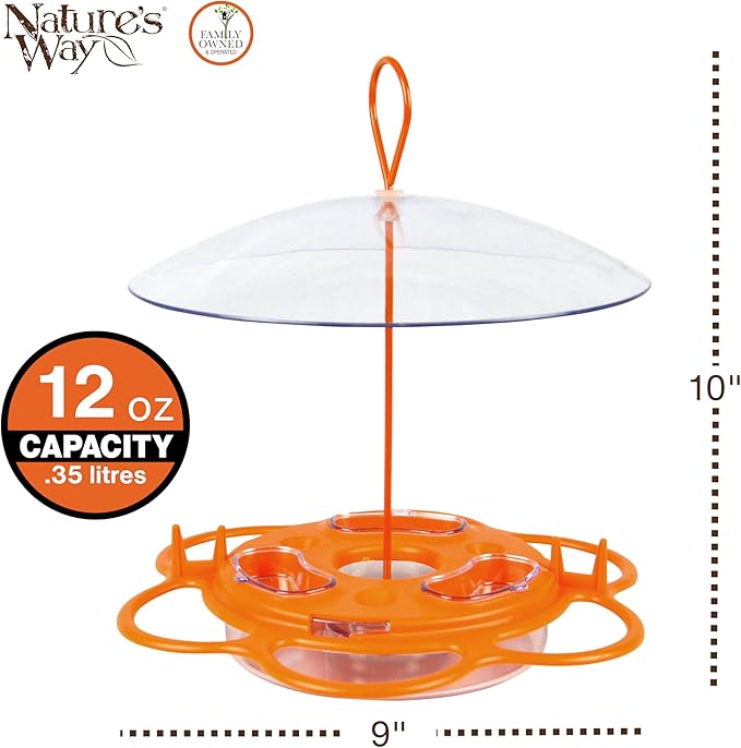 Nature's Way OFP1 All-in- Oriole Buffet Bird Feeder,Orange,(Pack of 6)