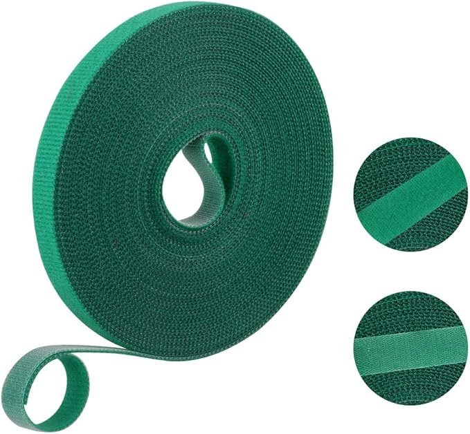 KINGLAKE GARDEN Plant Tape Garden Ties 65.6 Feet 1/2'' Twist Ties for Plants Support, Garden Plant Tape for Climbing Plants, Gardening, Home, Office