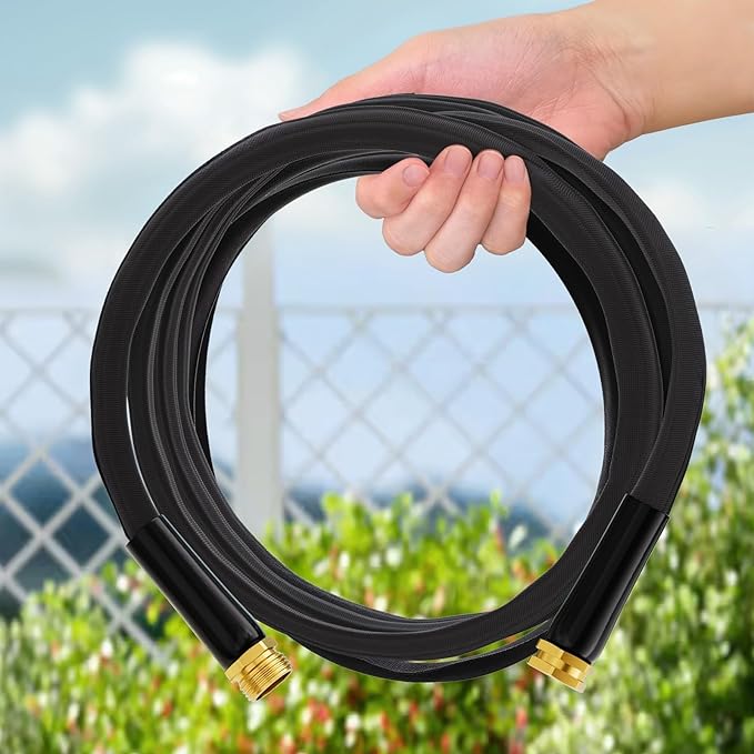 2025 Upgraded 75FT Non-Expanding Garden Hose, Lightweight, Flexible Ultra-Light Water Hose, Burst-Resistant, Lead-Free, Anti-Kink, High-Pressure