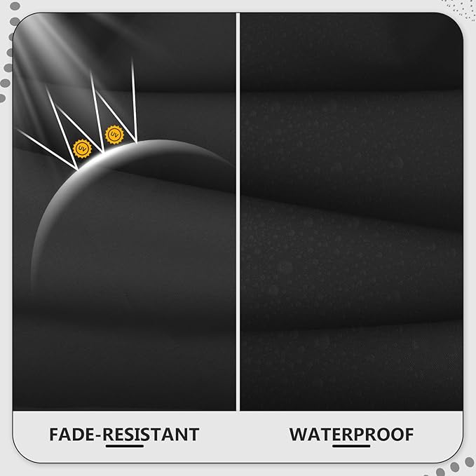 22" x 22" x 6" Outdoor Deep Seat Cushions - Waterproof & Fade Resistant Patio Furniture Replacement Cushions, Non-Slip Outdoor Cushions Fit Loveseats, Couches, Chairs, and Sofas