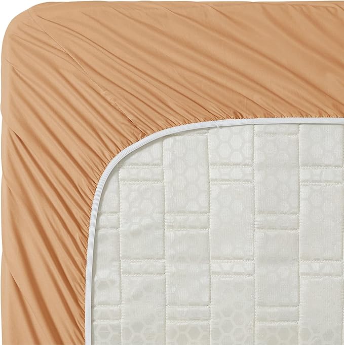 Clara Clark Bed Sheets, Premier 1800 Series 4 Piece Bed Sheet Set, Deep Pocket, Wrinkle, Fade, Stain Resistant, Luxury Soft Bedding Sheets & Pillowcases, Twin-XL, Mocha Brown