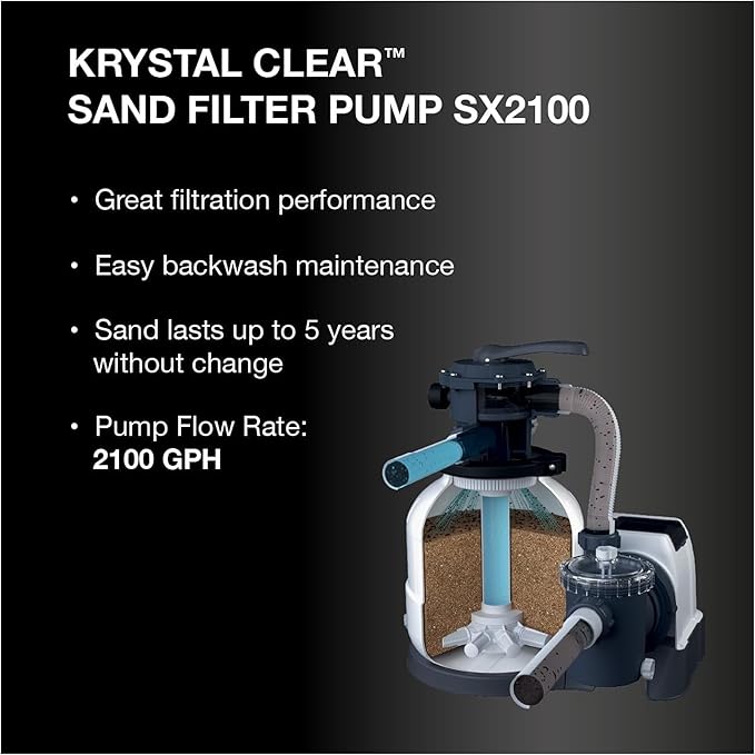 INTEX Ultra XTR Deluxe Round Above Ground Swimming Pool Set: 18ft x 52in - Includes Krystal Clear Cartridge Filter Pump - Easy to Assemble