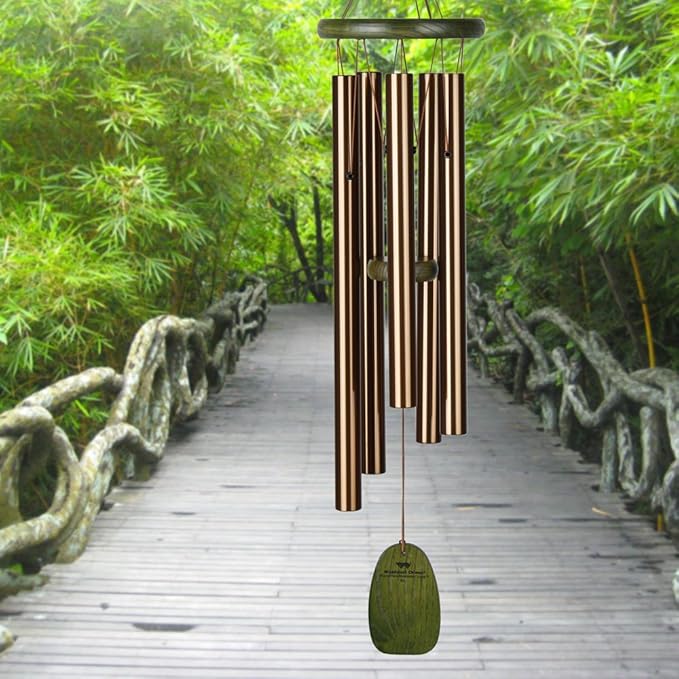 Woodstock Chimes Signature Collection, Woodstock Rainforest Chime, 25'' Bali World Music Wind Chimes for Outdoor, Patio, Home or Garden Décor (RFCB)