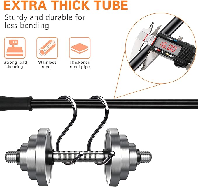 BsBsBest Fire Poker for Fire Pit, 31 Inch Extra Long Portable Campfire Poker for Fireplace, Camping, Wood Stove, Outdoor and Indoor Use, Rust Resistant Stainless Steel Black Finish