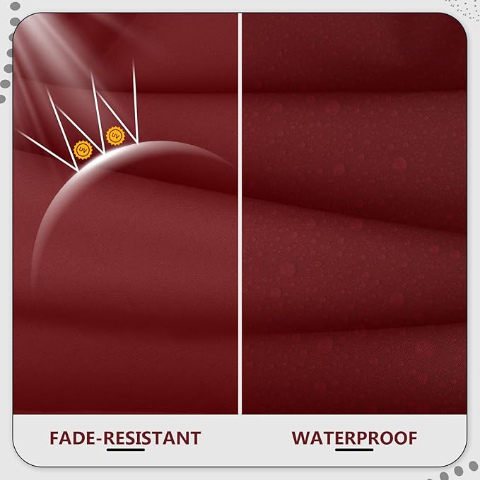 22" x 22" x 6" Outdoor Deep Seat Cushions Set - 2 Set Waterproof & Fade Resistant Patio Furniture Replacement Cushions, Non-Slip Outdoor Cushions Fit Loveseats, Couches, Chairs, and Sofas.