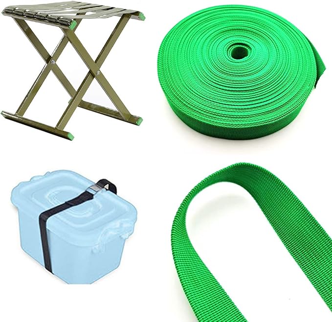 1 Roll 65.6 Feet Tree Tie for Plant Support Garden Strap 1 Inch Width Staking and Guying Material 1,800 Lbs Strength (Bright Green)