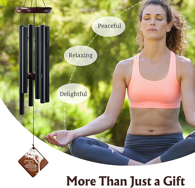 Memorial Wind Chimes for Outside, 36" Sympathy Gifts for Loss of Loved One, Windchimes in Memory of Dad or Mom,Bereavement Outdoor Classic Cardinal Chimes for Garden, Patio Decoration