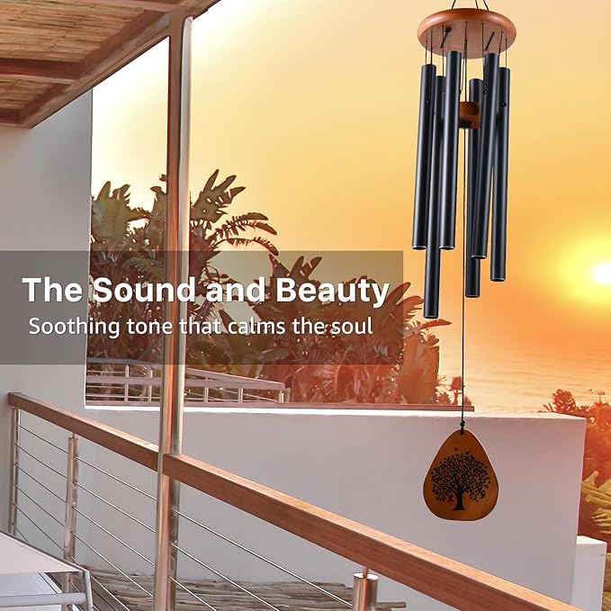 Memorial Gifts for Loss of Husband, 32" Wind Chimes for Loss of Husband Sympathy Gift, Grief/Bereavement Gifts for Loss of Husband, Windchimes in Memory of Husband