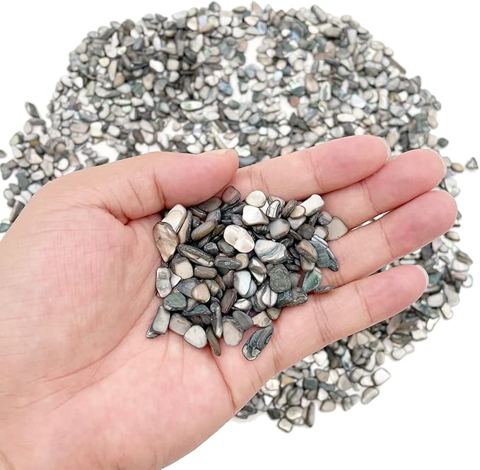 Crushed Shells for Crafts, Sea Shells for DIY Art, Vase Fillers Table Scatter, Party Favor, Wedding Decoration, Succulents Plants Soil Cover, Art Crafts