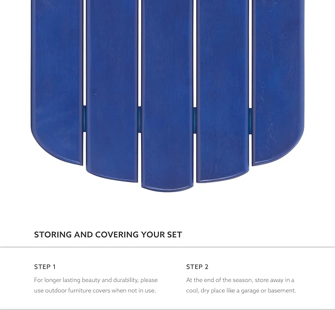 Jayde Blue Adirondack Outdoor End Table