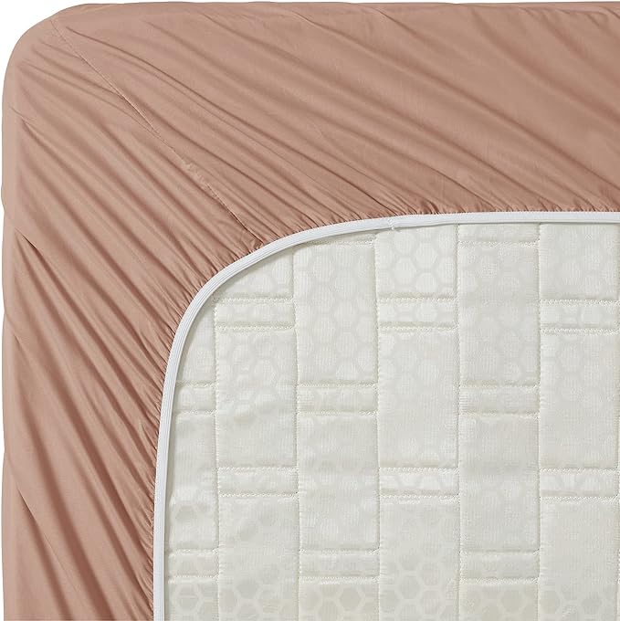 Clara Clark Bed Sheets, Premier 1800 Series 4 Piece Bed Sheet Set, Deep Pocket, Wrinkle, Fade, Stain Resistant, Luxury Soft Bedding Sheets & Pillowcases, Full, Taupe Sand