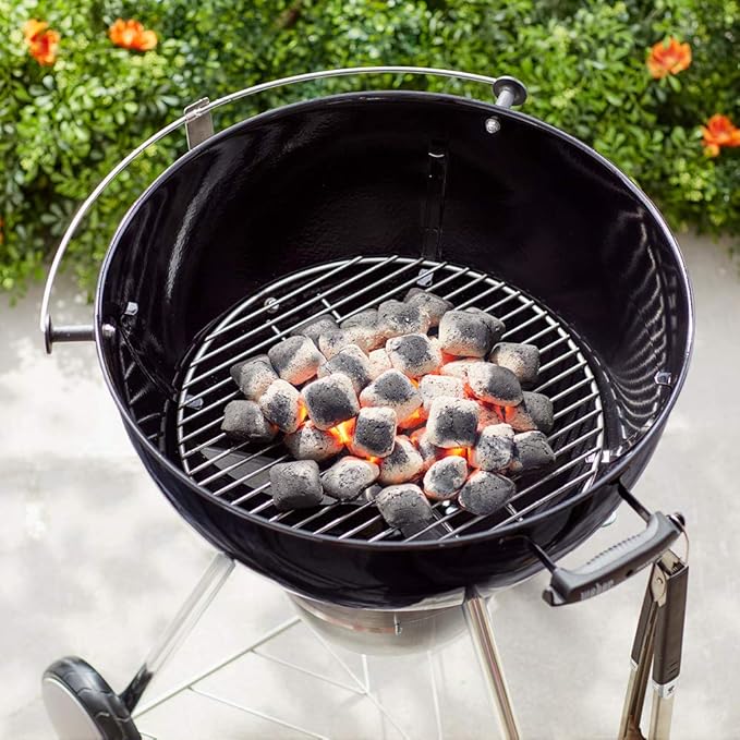 Weber Replacement Charcoal Grate 17" – Fits 22" Weber Charcoal Grills, Heavy‑Duty Plated Steel, Moisture & Weather Resistant, Designed for Easy Briquette Arrangement, Kettle