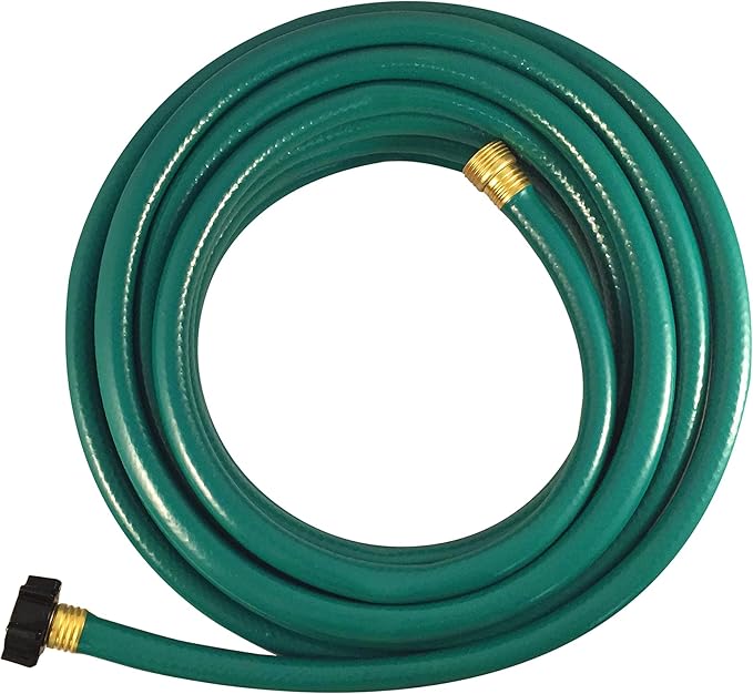 Flexon 1/2" x 75ft Light Duty Garden Hose – Lightweight, Flexible, Kink-Resistant, Durable Vinyl, Leak-Proof Couplings, Weather-Resistant Water Hose for Lawn, Garden, and Outdoor Use