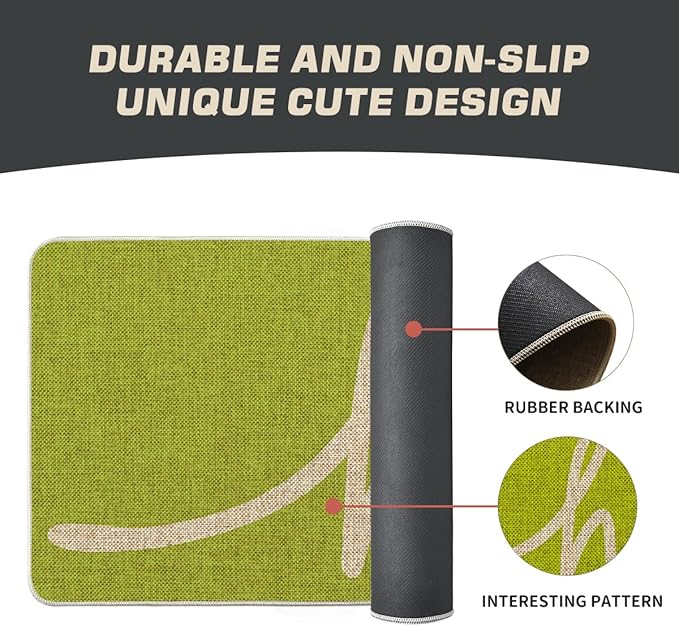 Artoid Mode Green Hi Doormat, Home Spring Summer Decor Switch Rug Welcome Door Mat Floor Mat 17x29 Inch