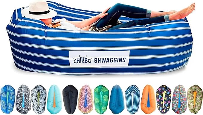Chillbo Lazybone Inflatable Lounger - Ultimate Inflatable Couch for Maximum Chill - The Perfect Blow Up Couch for Music Festivals Or Lounger for Camping