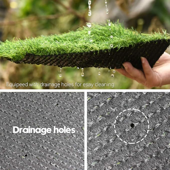 Artificial Grass Turf Lawn-5 x 7 Feet, 0.7" Indoor Outdoor Garden Lawn Landscape Synthetic Grass Mat Fake Grass Rug