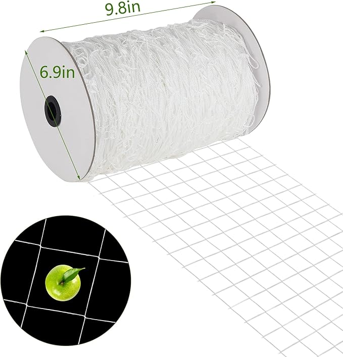 Toolazy Soft Mesh Nylon Trellis Netting Bulk Roll - 5 x 350 ft Heavy-Duty Garden Netting for Climbing Plants,Garden Melons Vegetables, Grape Racks, Hydroponic