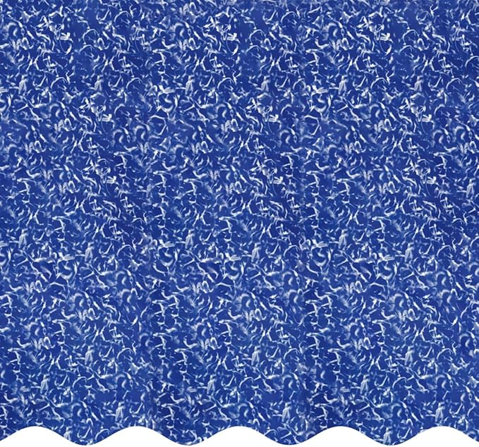 Smartline 24 ft Round Swimming Pool Liner | Sunlight | Overlap Style | 54 Inch Wall Height | 20 Gauge Heavy Duty Virgin Vinyl | Designed for Steel Sided Above Ground Pools