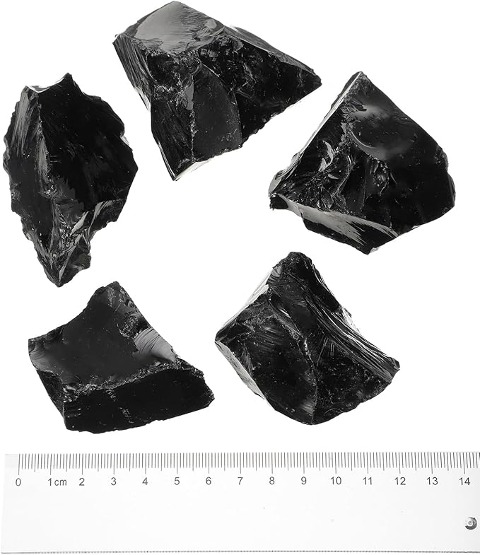 uxcell Fire Glass for Fire Pit, 5-8cm(2"-3.1") High Luster Reflective Glass Rocks for Natural or Propane Fireplace, Safe for Outdoors and Indoors Fire Pit Glass, Black, 400g/14oz