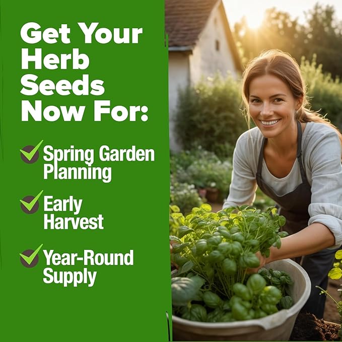 HOME GROWN 15 Herb Seeds for Planting 5,100+ Non-GMO Heirloom Seeds | Extra Large Variety Pack Herb Kit – Indoor Outdoor & Hydroponic | Culinary Seed Set | Grow Your Own Herbs | Gardening Gift