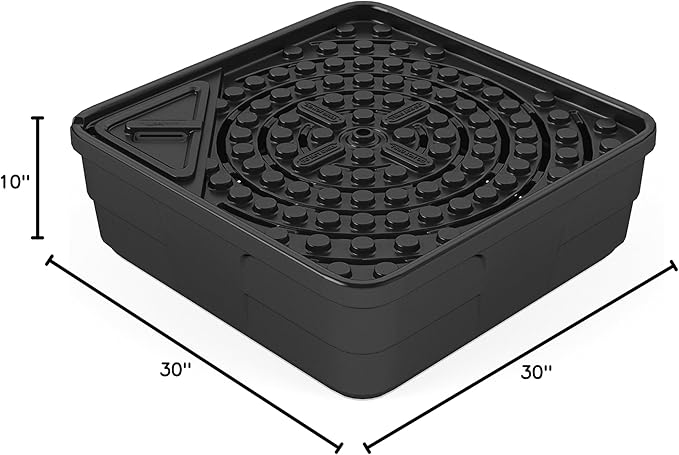 Aquascape AquaBasin 30 Fountain and Water Feature Basin for Landscape and Garden | 78223, Black, 27 gallon