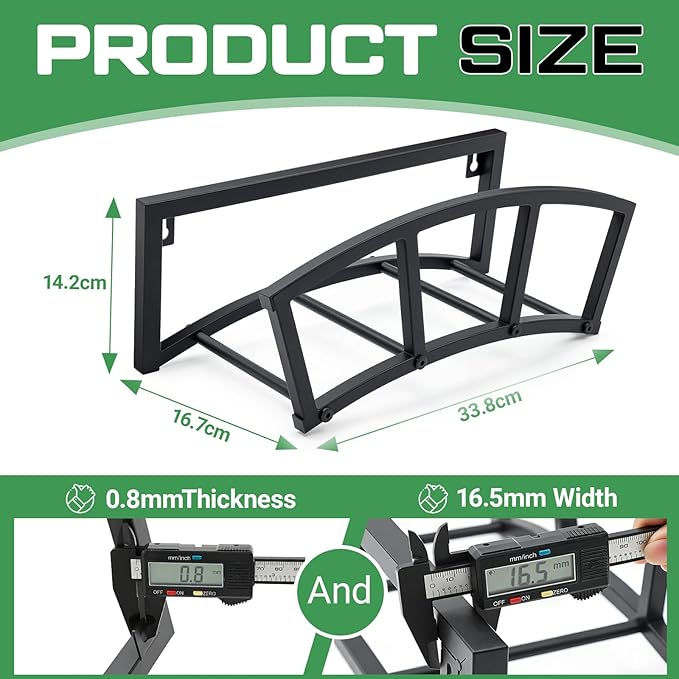 2 Pcs Garden Hose Holder Wall Mount Heavy Duty Metal Garden Hose Hanger for Outside Extension Cords Yard Lawn Yard Farm