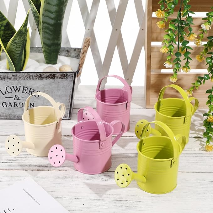 5PCS Watering Cans Kids Metal Watering Can Indoor Plants Small Watering s for Indoor Plants Watering Mini Gardening Water for s