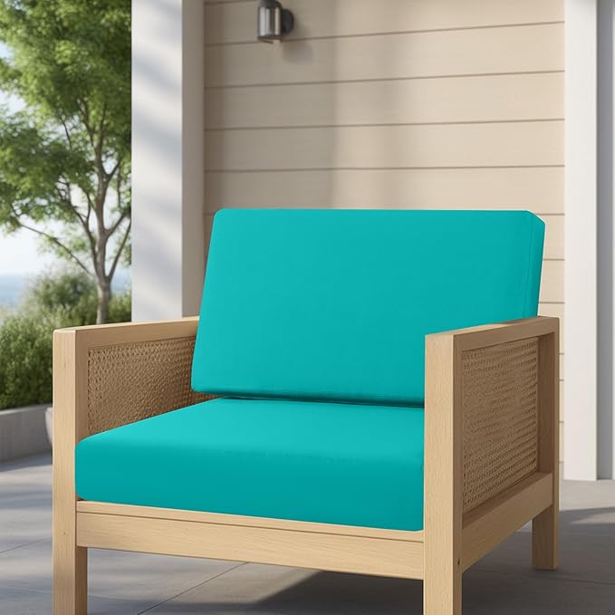 idee-home Outdoor Cushions for Patio Furniture, Outdoor Seat Cushion, Waterproof Couch Hampton Bay Deep Seat Replacement Chair Cushions for Garden Lawn Backyard Deck, 30 x 30