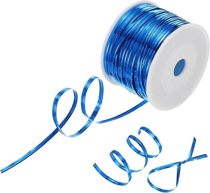 Metal Twist Ties, 100 Yards Metallic Twists Tie Bread Twisty-Ties for Party Decoration/Garden Plant/Gift Wrapping Bag/Cake/Pops Candy/Bakery Bags [Blue]